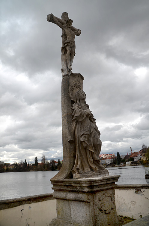 Jindřichův Hradec - kříž na Vajgarském mostě