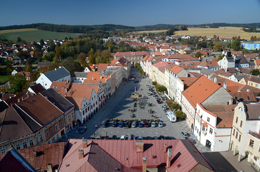 Slavonice - kostel Nanebevzetí Panny Marie