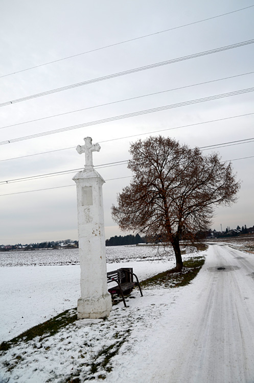 Čelákovice - boží muka na cestě do Sedlčánek