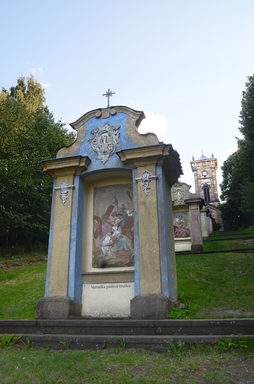 Jiřetín pod Jedlovou - křížová cesta