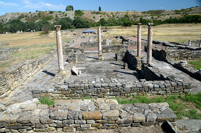 Stobi - centrální bazilika a synagogy