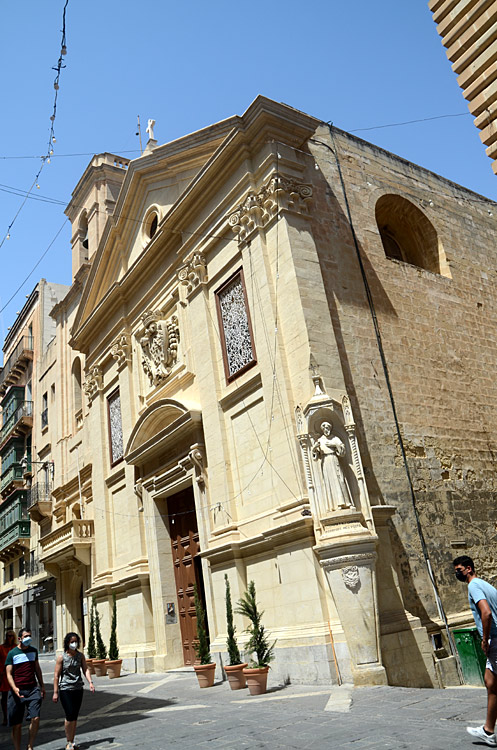 Valletta - kostel svatého Františka z Assisi