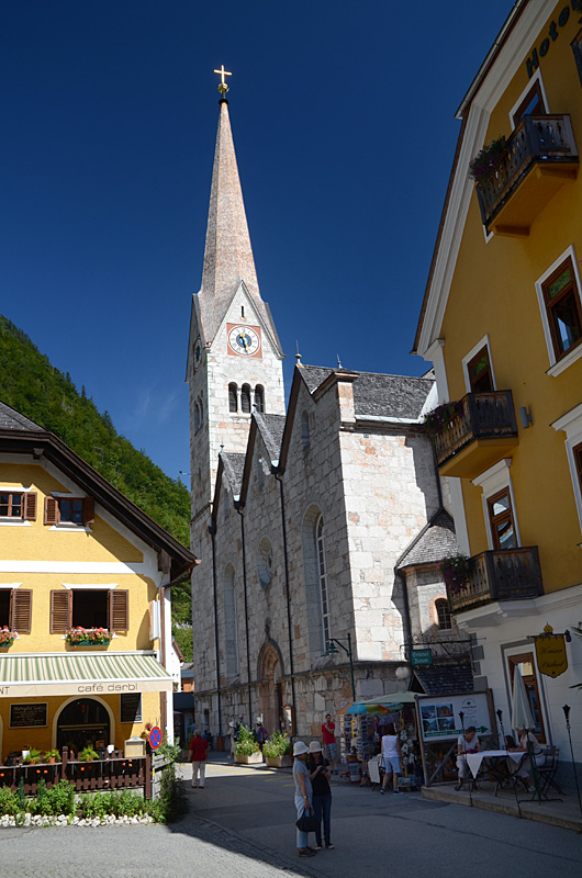 Hallstatt - protestantský kostel