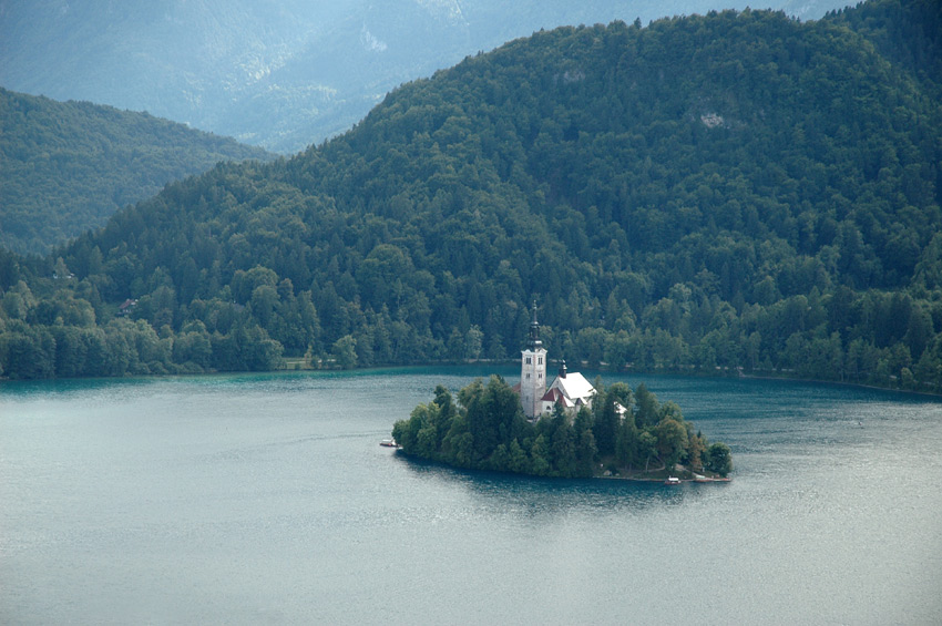 Bled - kostel Nanebevzetí Panny Marie